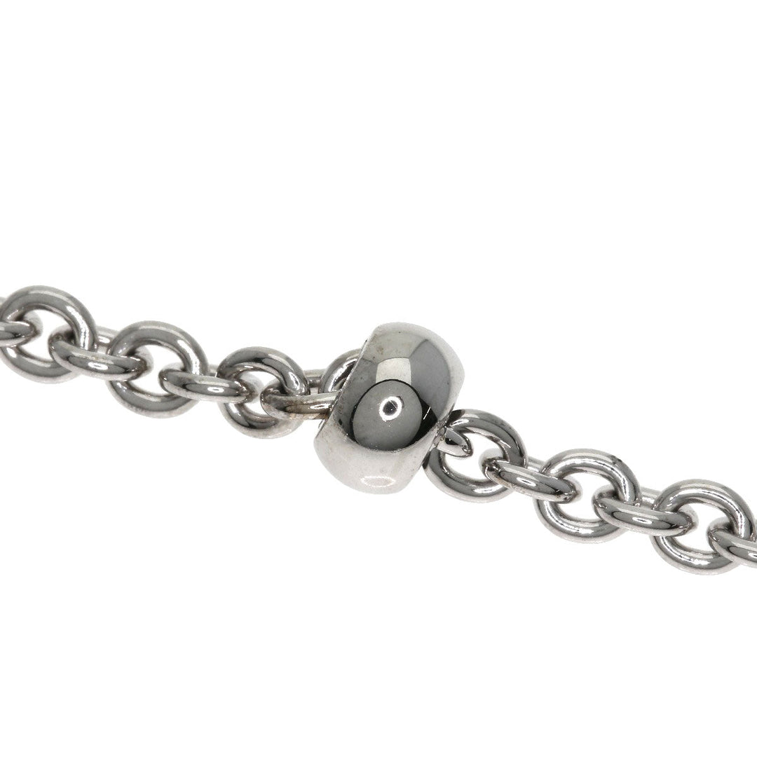 BVLGARI Necklace K18WG Silver Catene Chain Women Used Authentic