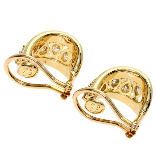 MIKIMOTO Earring 18K Yellow Gold gold Pear shape diamond Women Used Authentic