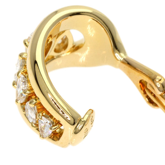 MIKIMOTO Earring 18K Yellow Gold gold Pear shape diamond Women Used Authentic