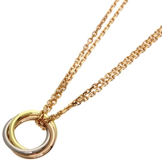 CARTIER Necklace 18K Pink Gold gold Sweet Trinity Women Used Authentic
