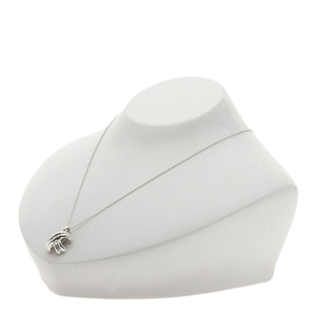 TIFFANY&Co. Necklace SV Silver Signature Women Used Authentic