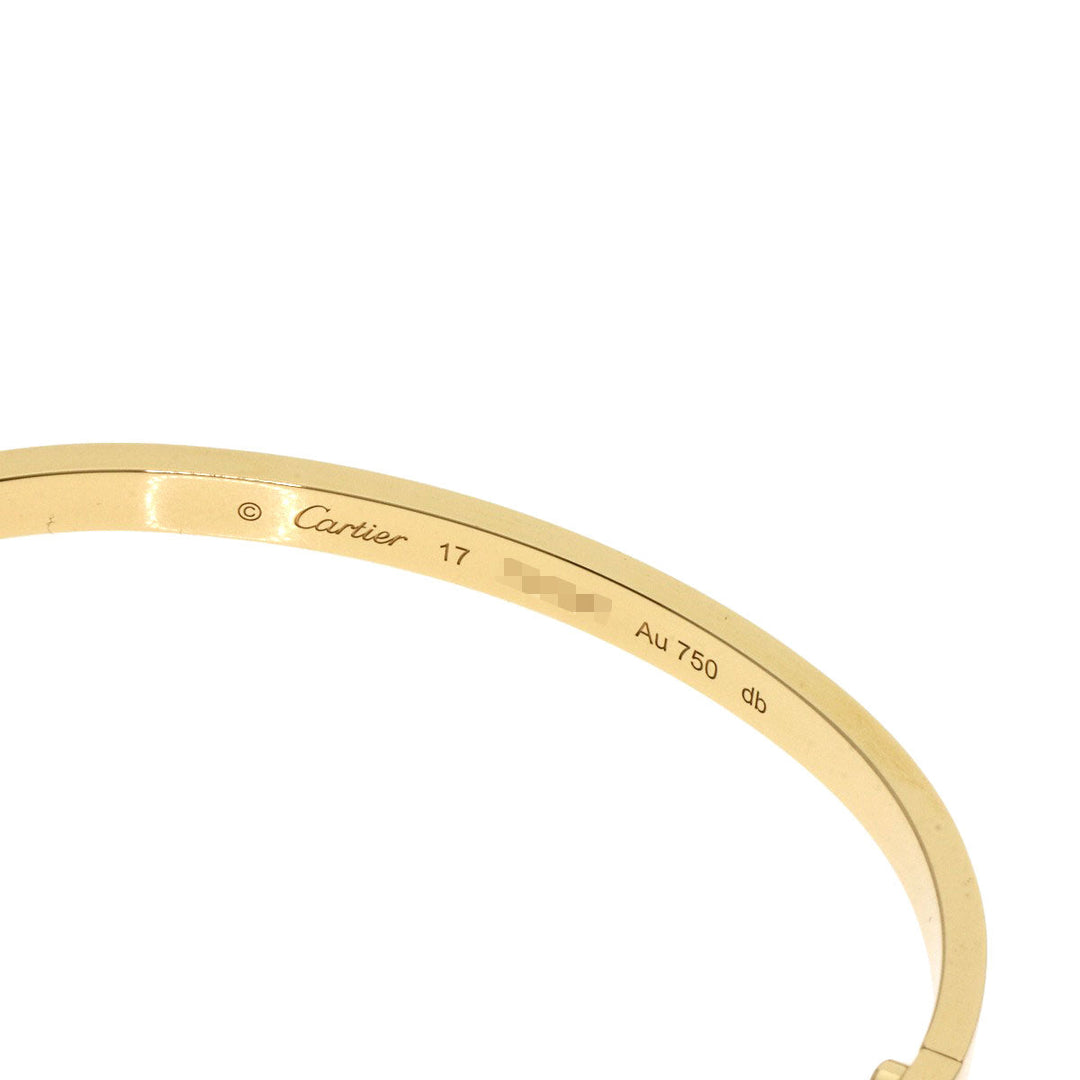 CARTIER bracelet 18K Yellow Gold gold Love Bracelet Small Model with Driver #17 Women Used Authentic