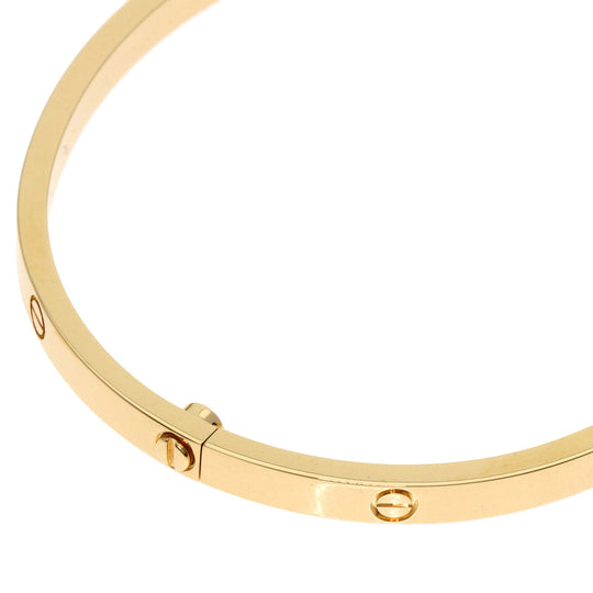 CARTIER bracelet 18K Yellow Gold gold Love Bracelet Small Model with Driver #17 Women Used Authentic
