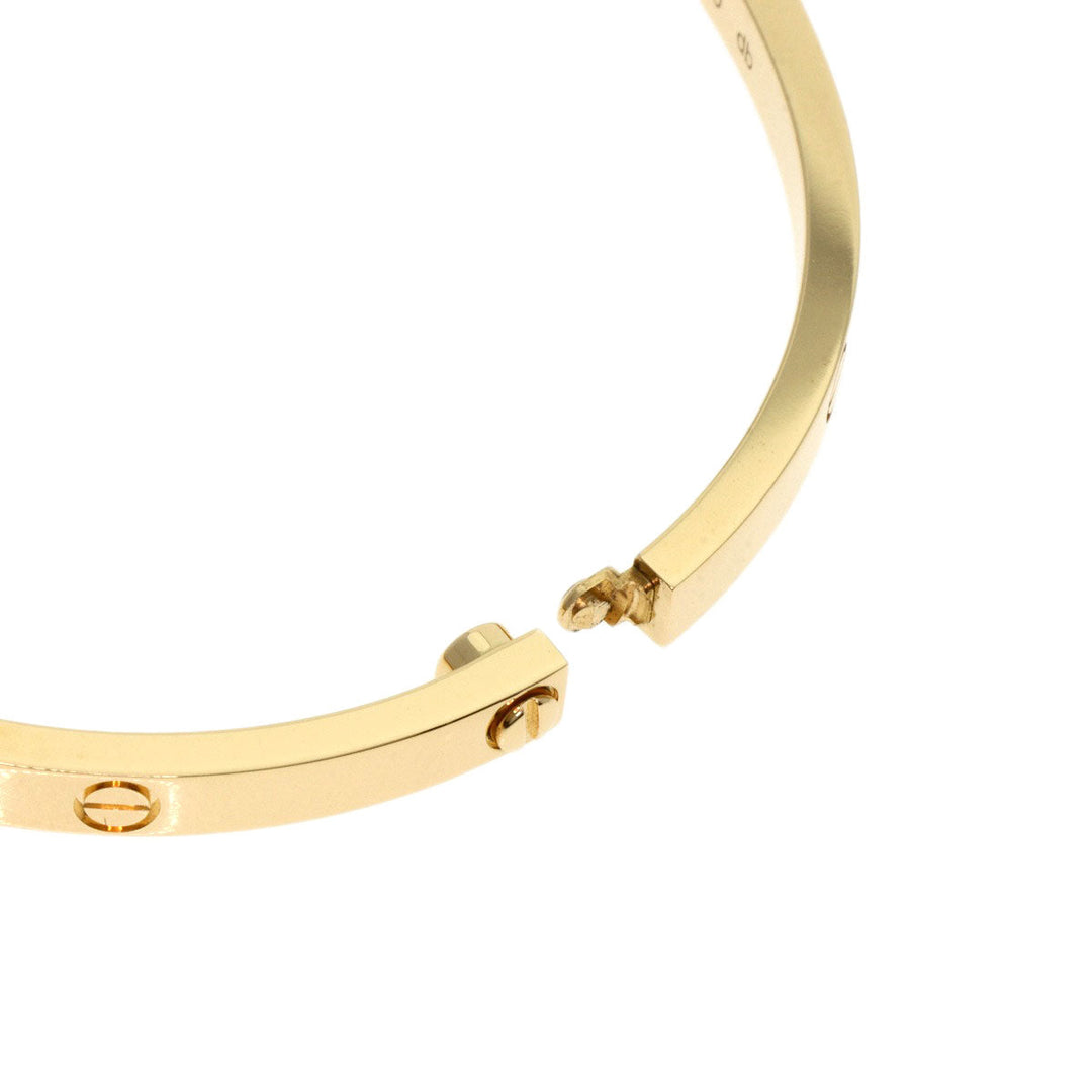 CARTIER bracelet 18K Yellow Gold gold Love Bracelet Small Model with Driver #17 Women Used Authentic
