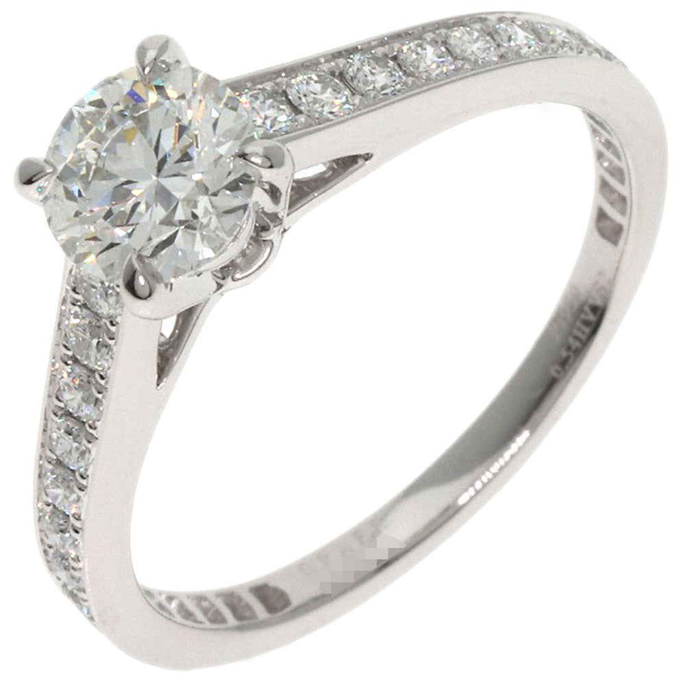 GRAFF Ring PT950 Silver diamond Women Used Authentic