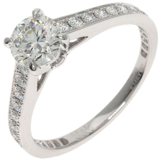GRAFF Ring PT950 Silver diamond Women Used Authentic