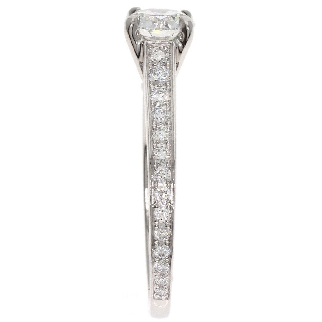 GRAFF Ring PT950 Silver diamond Women Used Authentic