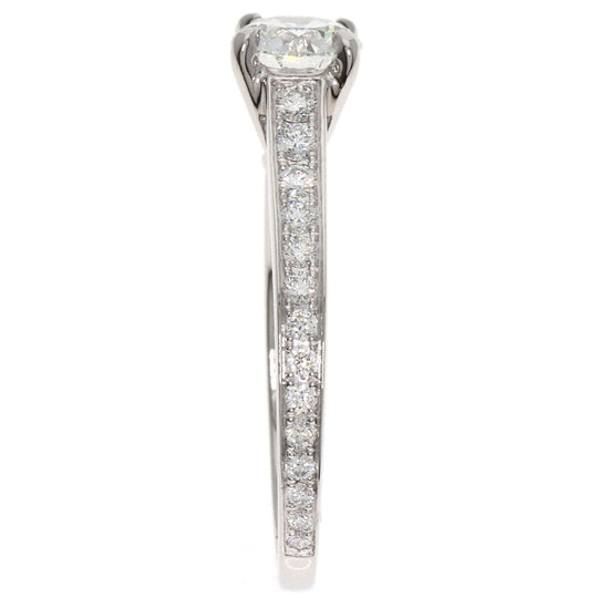 GRAFF Ring PT950 Silver diamond Women Used Authentic