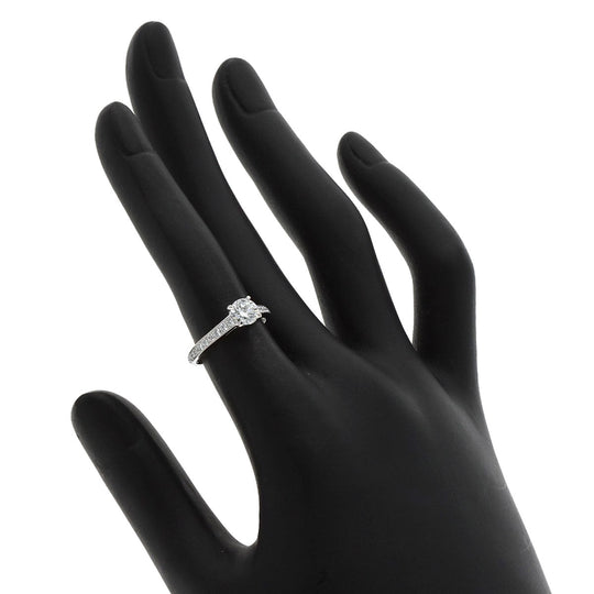GRAFF Ring PT950 Silver diamond Women Used Authentic