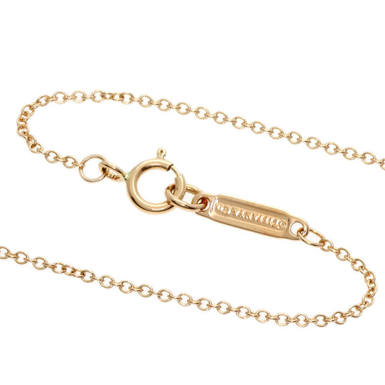 TIFFANY&Co. Necklace 18K Pink Gold gold Metro Bow Diamond