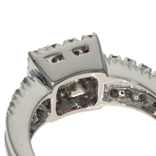Ponte Vecchio Ring K18WG Silver Pink Tourmaline Diamond