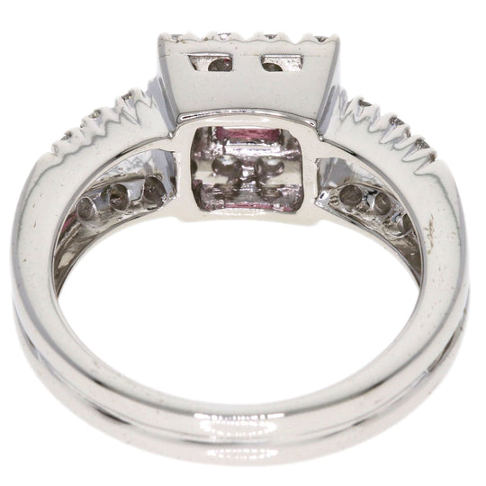 Ponte Vecchio Ring K18WG Silver Pink Tourmaline Diamond