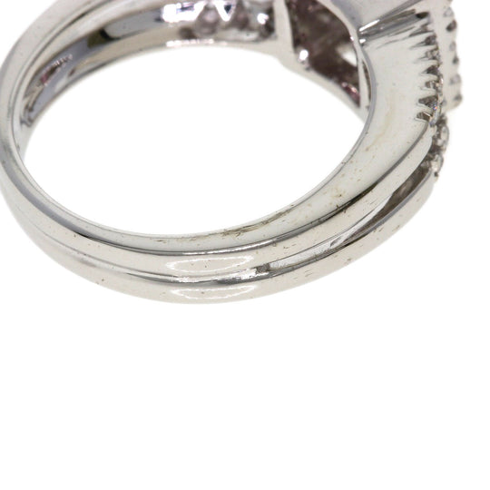 Ponte Vecchio Ring K18WG Silver Pink Tourmaline Diamond