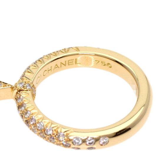 CHANEL Ring 18K Yellow Gold gold Comet Star Diamond #47