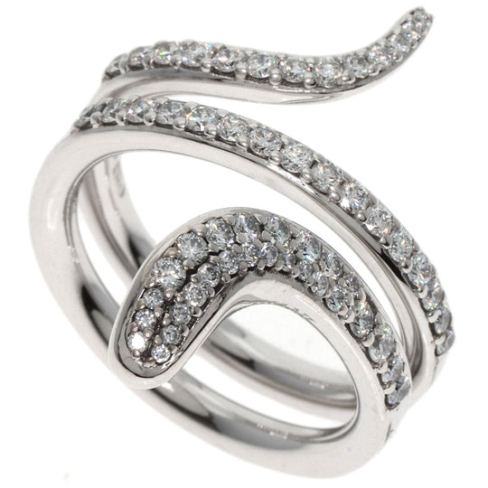 Damiani Ring K18WG Silver Eden Diamond