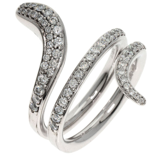 Damiani Ring K18WG Silver Eden Diamond