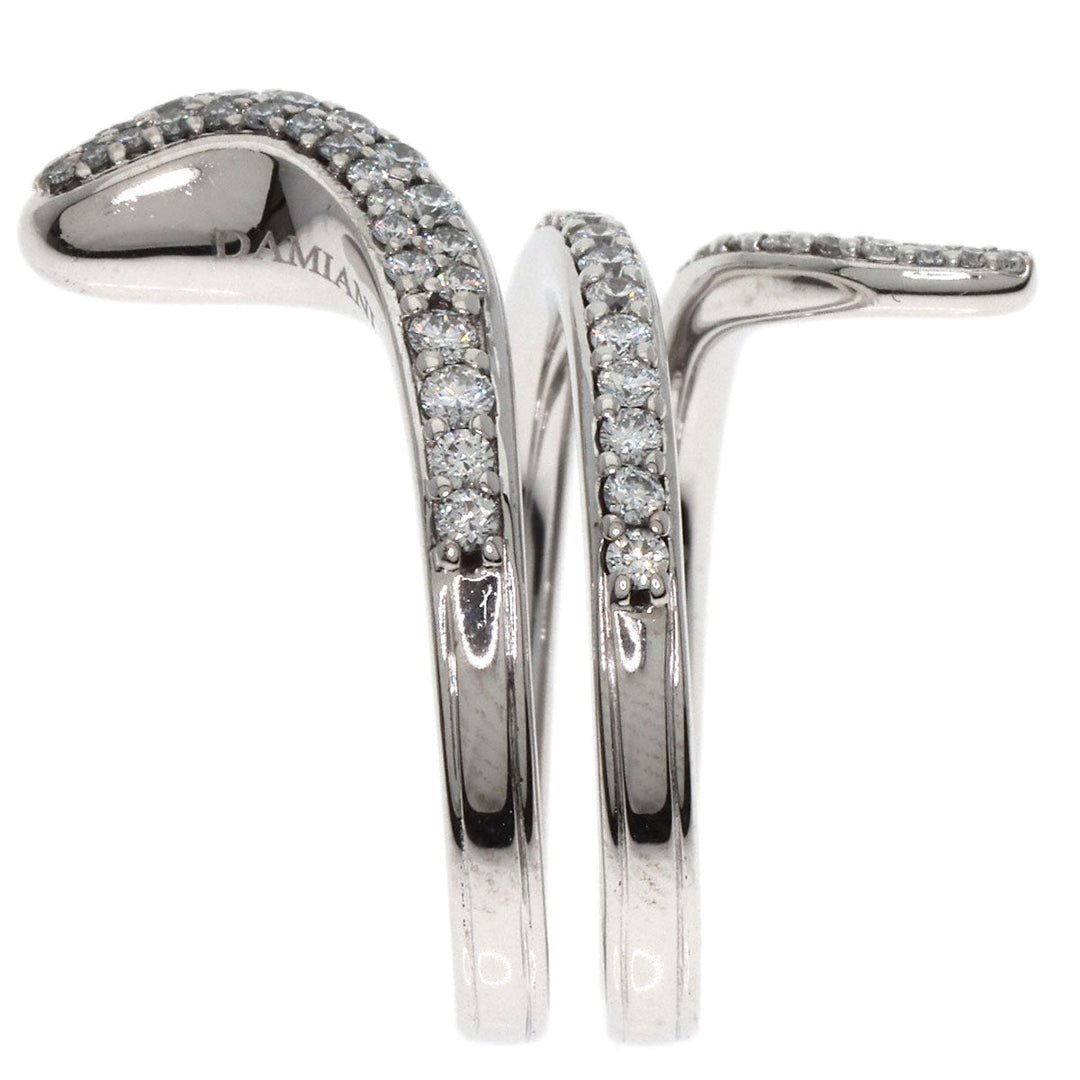 Damiani Ring K18WG Silver Eden Diamond