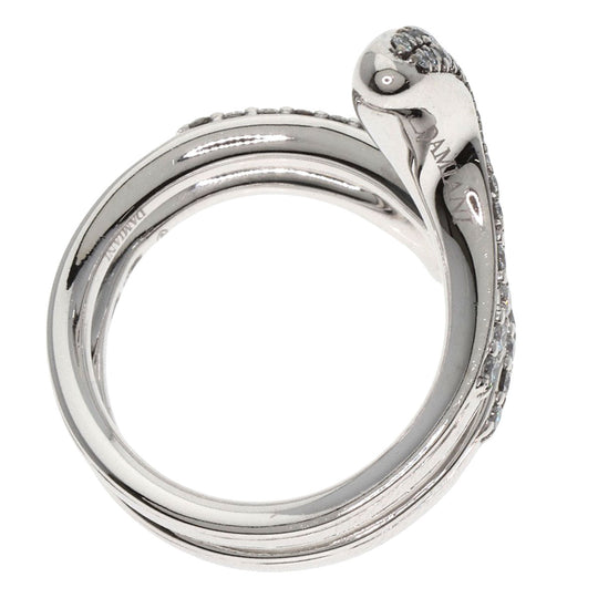 Damiani Ring K18WG Silver Eden Diamond