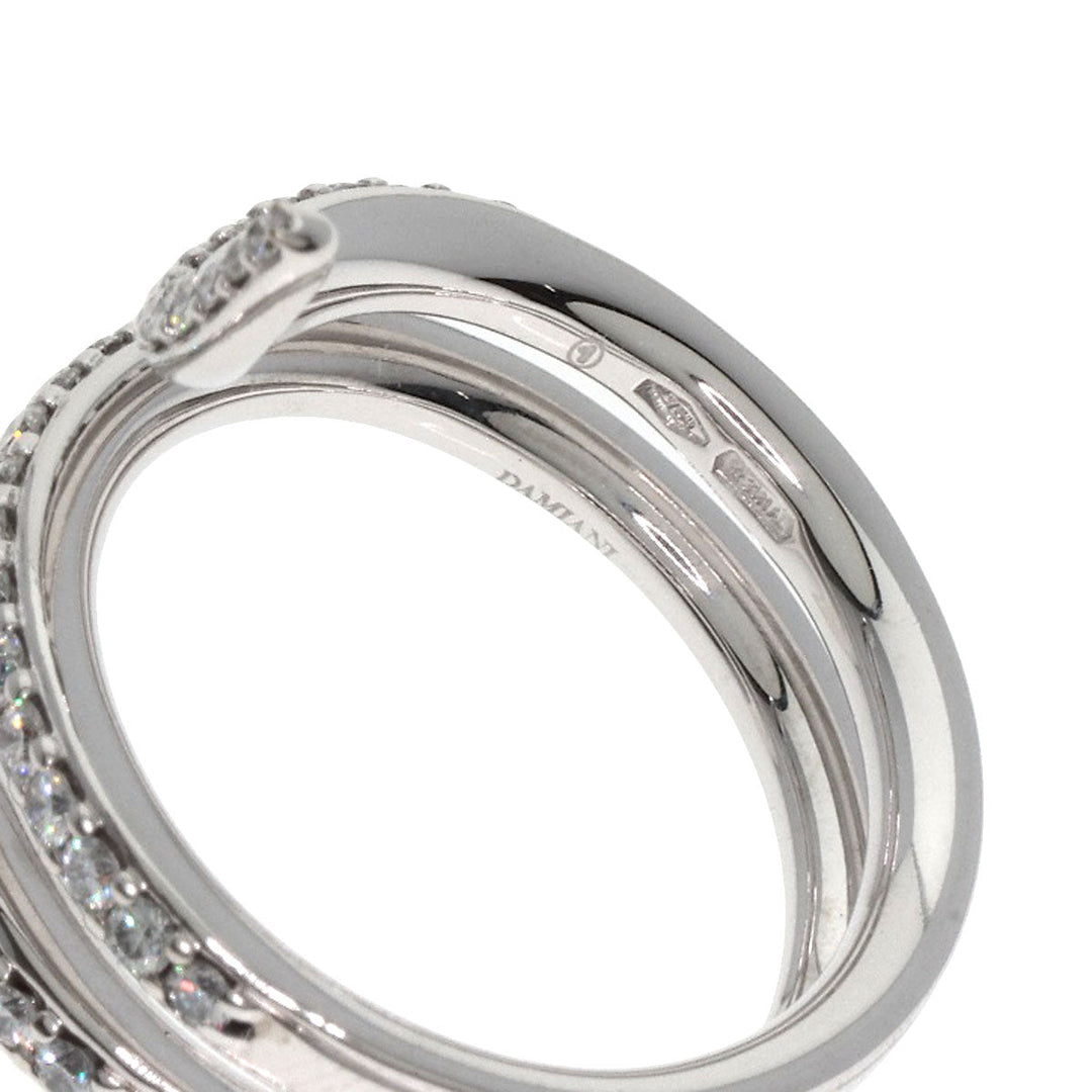 Damiani Ring K18WG Silver Eden Diamond
