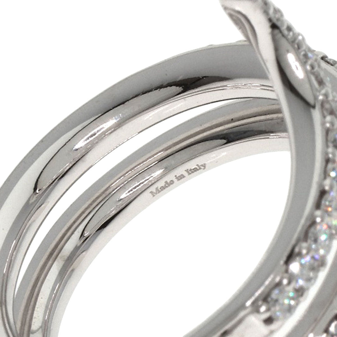 Damiani Ring K18WG Silver Eden Diamond