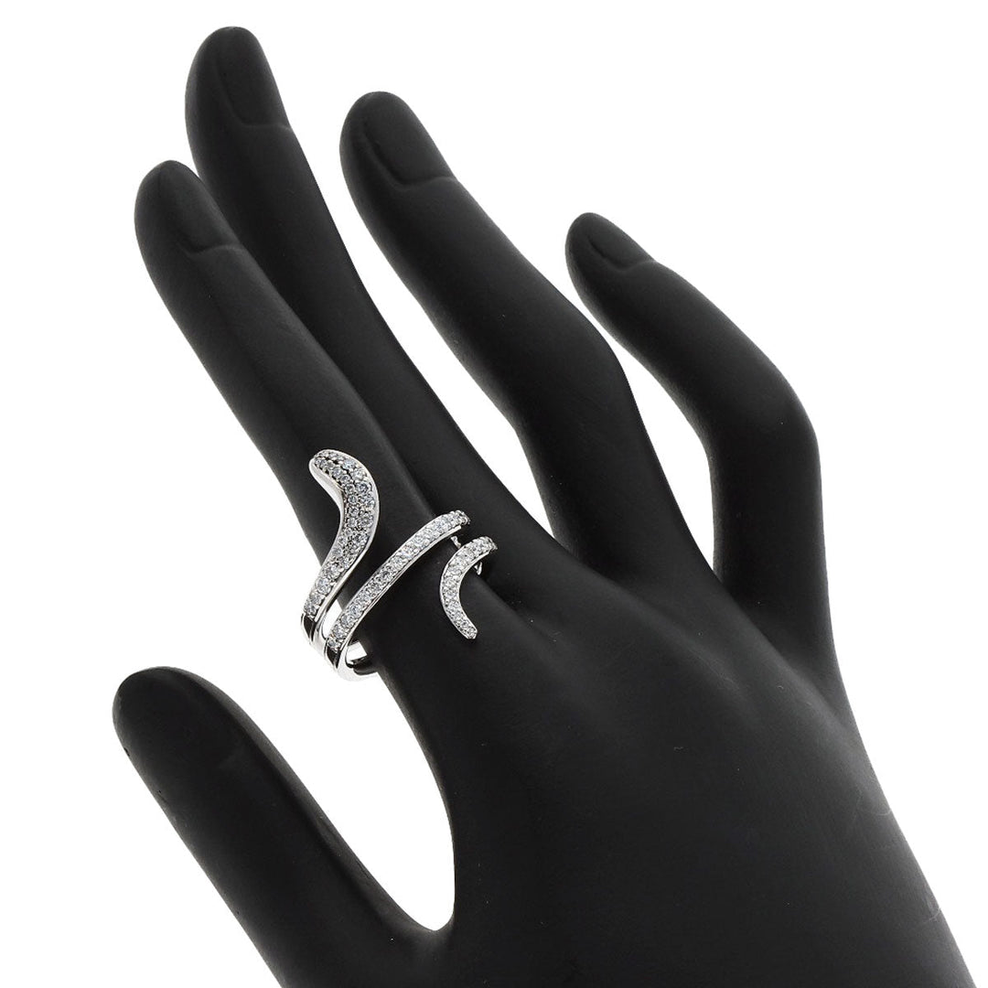 Damiani Ring K18WG Silver Eden Diamond