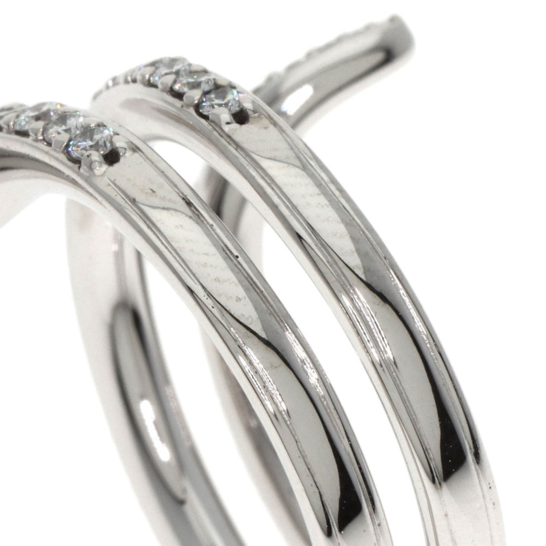 Damiani Ring K18WG Silver Eden Diamond