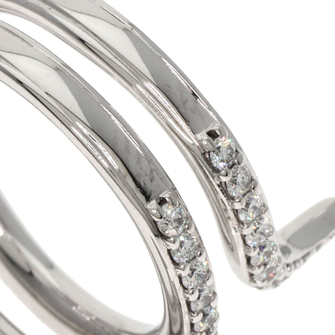 Damiani Ring K18WG Silver Eden Diamond