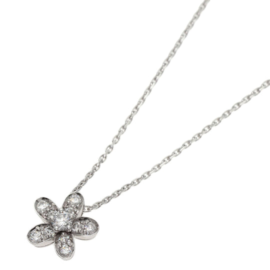 Van Cleef & Arpels Necklace K18WG Silver Socrates 1 Flower Diamond