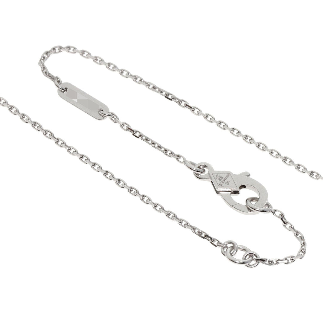 Van Cleef & Arpels Necklace K18WG Silver Socrates 1 Flower Diamond