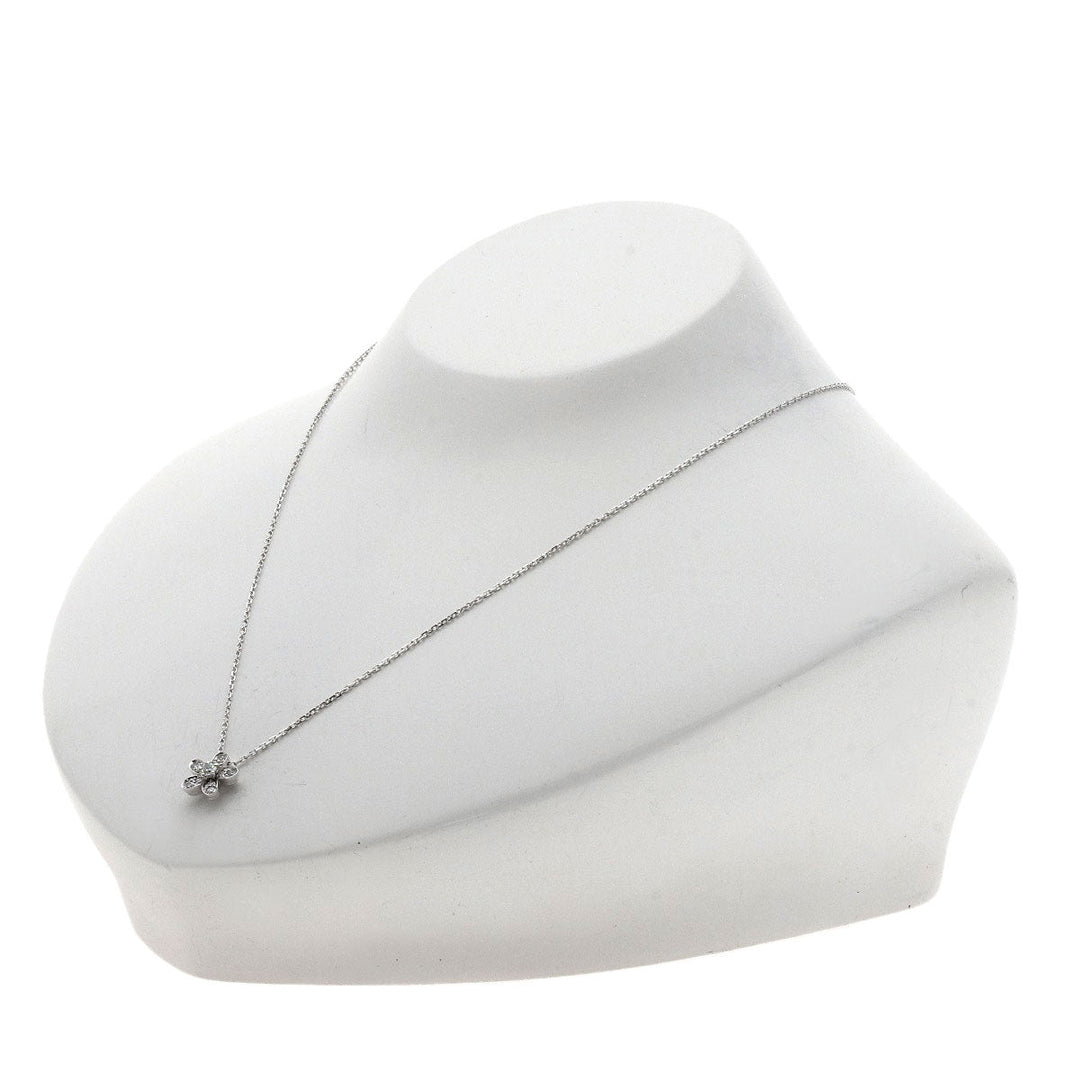 Van Cleef & Arpels Necklace K18WG Silver Socrates 1 Flower Diamond