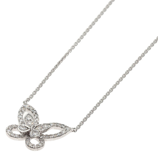 GRAFF Necklace K18WG Silver Mini Butterfly Diamond