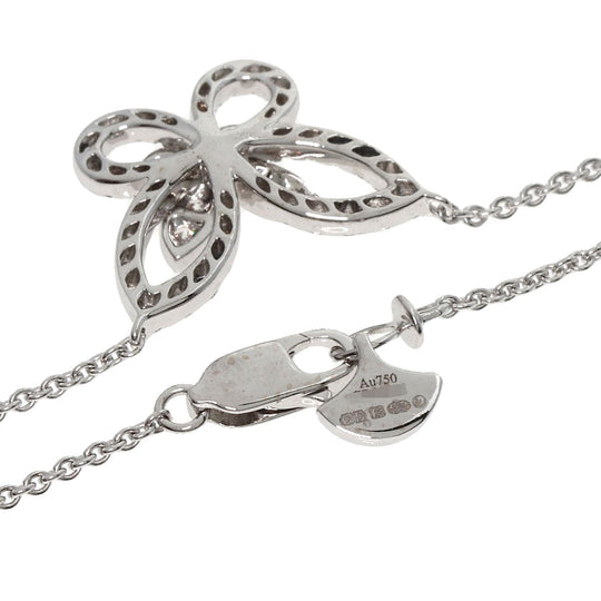 GRAFF Necklace K18WG Silver Mini Butterfly Diamond