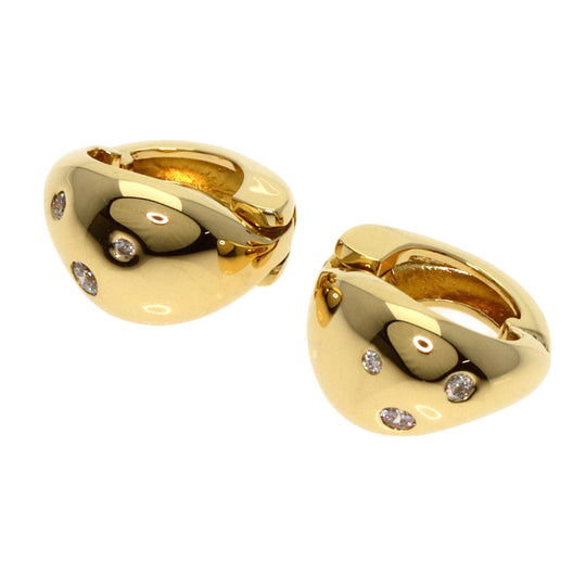 Ponte Vecchio Earring 18K Yellow Gold gold Ear cuff 3P diamond Women Used Authentic