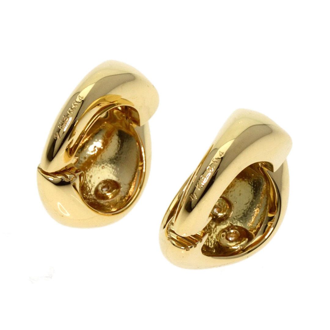 Ponte Vecchio Earring 18K Yellow Gold gold Ear cuff 3P diamond Women Used Authentic