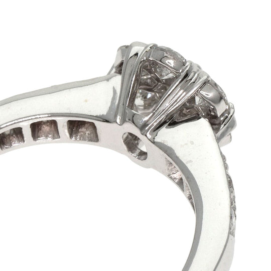 Van Cleef & Arpels Ring K18WG Silver Fleurette Diamond Women Used Authentic