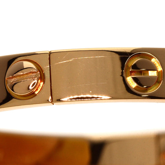CARTIER bracelet 18K Pink Gold gold Love Bracelet with Driver #17