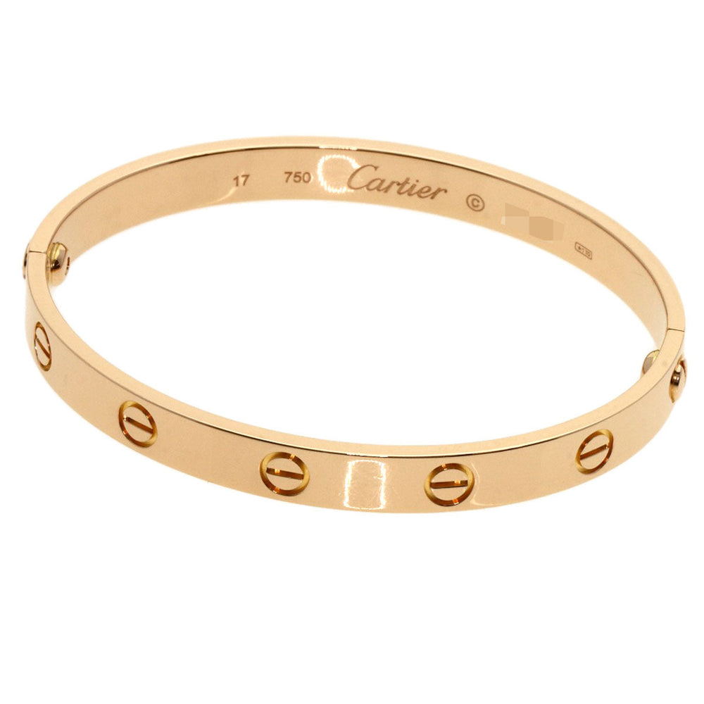 CARTIER bracelet 18K Pink Gold gold Love Bracelet with Driver #17