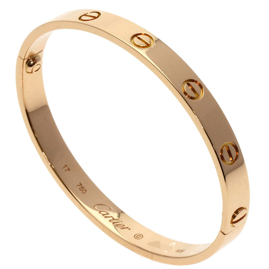 CARTIER bracelet 18K Pink Gold gold Love Bracelet with Driver #17