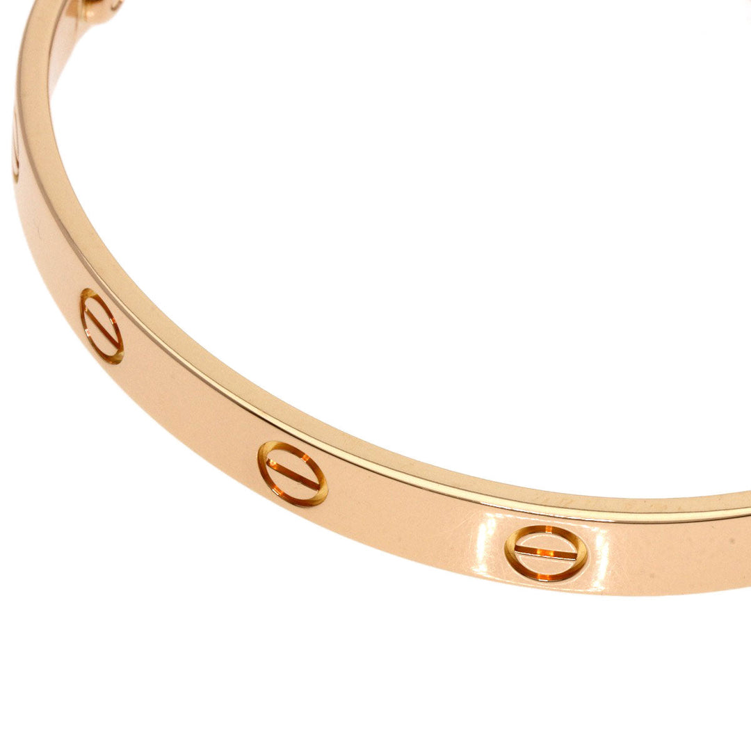CARTIER bracelet 18K Pink Gold gold Love Bracelet with Driver #17