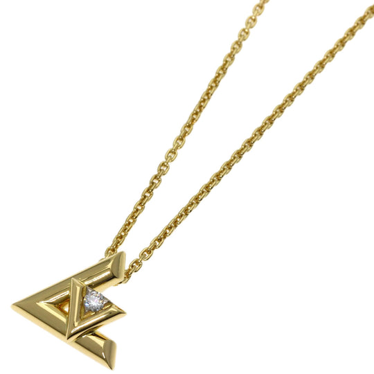 LOUIS VUITTON Necklace 18K Yellow Gold gold Pendant LV Volt One PM Diamond