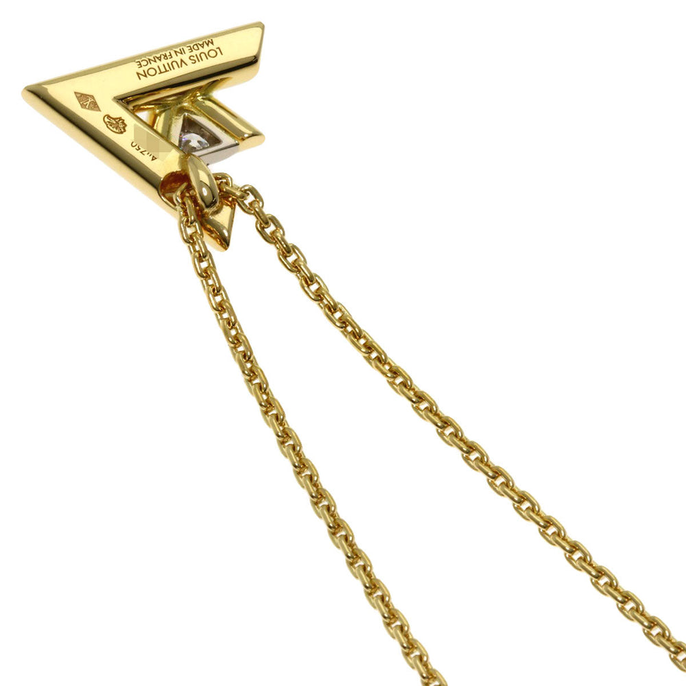LOUIS VUITTON Necklace 18K Yellow Gold gold Pendant LV Volt One PM Diamond