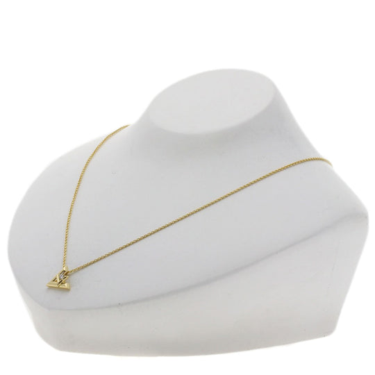 LOUIS VUITTON Necklace 18K Yellow Gold gold Pendant LV Volt One PM Diamond