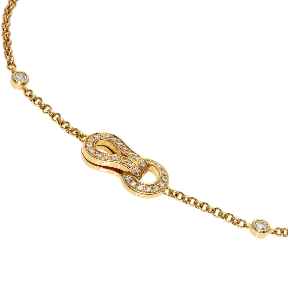 CARTIER bracelet 18K Yellow Gold gold Agraph Diamond Women Used Authentic