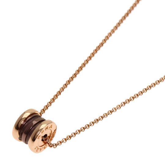 BVLGARI Necklace 18K Pink Gold gold B-zero1 B-zero One Mini Bronze Metal Women Used Authentic