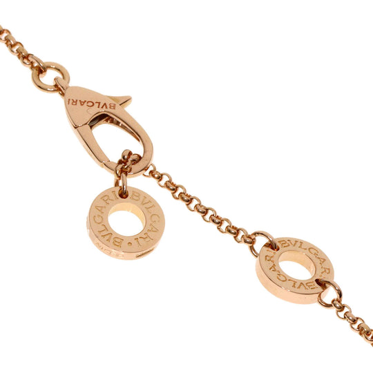 BVLGARI Necklace 18K Pink Gold gold B-zero1 B-zero One Mini Bronze Metal Women Used Authentic