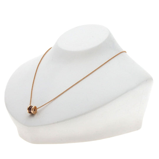 BVLGARI Necklace 18K Pink Gold gold B-zero1 B-zero One Mini Bronze Metal Women Used Authentic