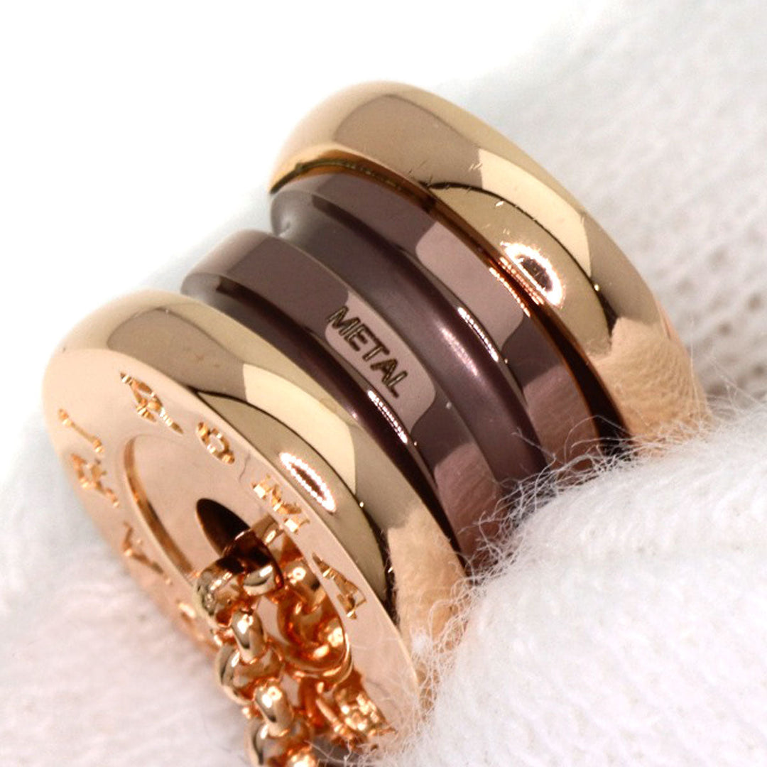 BVLGARI Necklace 18K Pink Gold gold B-zero1 B-zero One Mini Bronze Metal Women Used Authentic