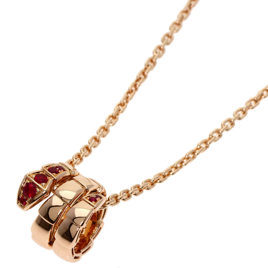 BVLGARI Necklace 18K Pink Gold gold Serpenti Viper Ruby