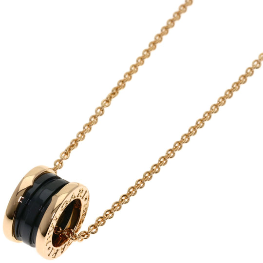 BVLGARI Necklace 18K Pink Gold gold B-zero1 B-zero One Black Ceramic Women Used Authentic