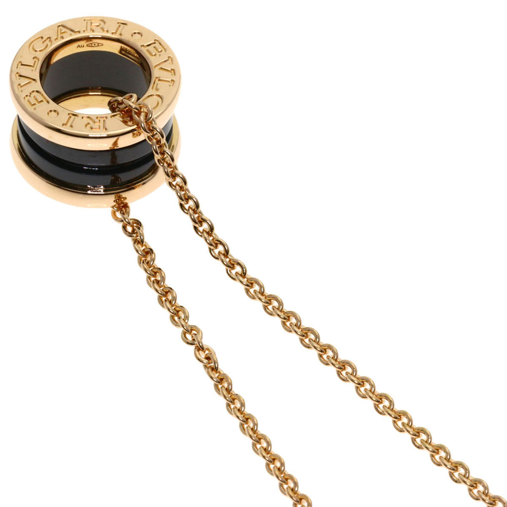 BVLGARI Necklace 18K Pink Gold gold B-zero1 B-zero One Black Ceramic Women Used Authentic